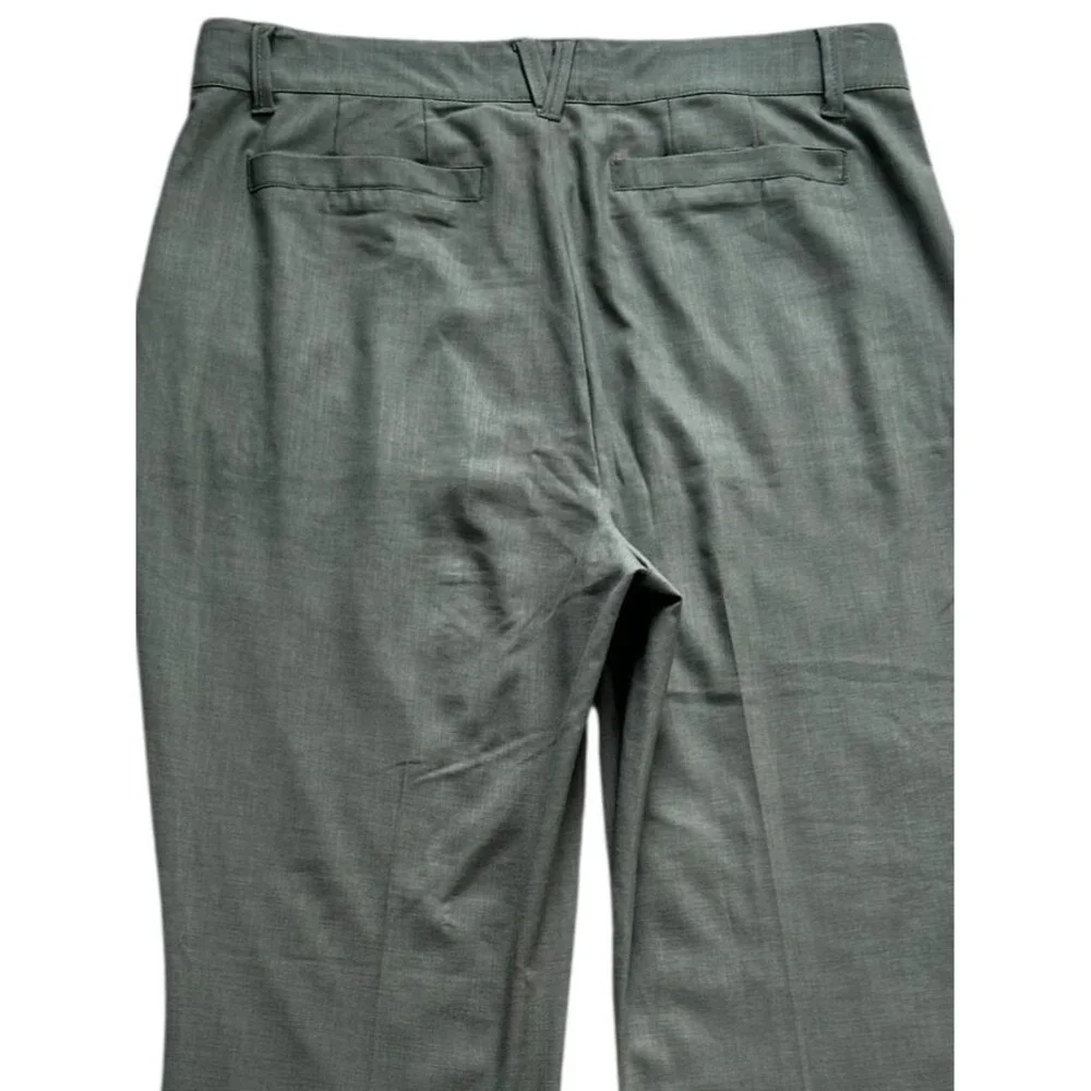 Democracy Ab Solution Women Pant 12 Olive Green Stretch Dress Slacks Lightweight - Picture 3 of 12